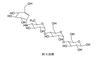 α-葡萄糖苷酶抑制剂的化学结构均为单糖或多糖类似物,主要有阿卡波