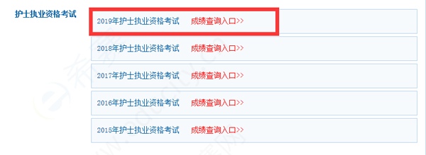 2019年福建护士执业资格考试成绩查询入口