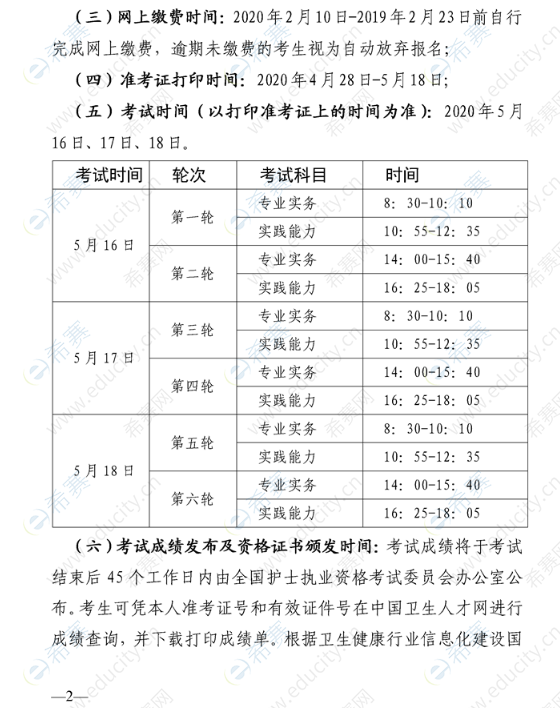 简阳市关于做好2020年护士执业资格考试工作的通知2.png