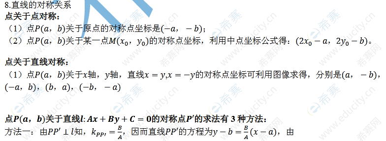 MPAcc考研数学直线的五种方程2.png