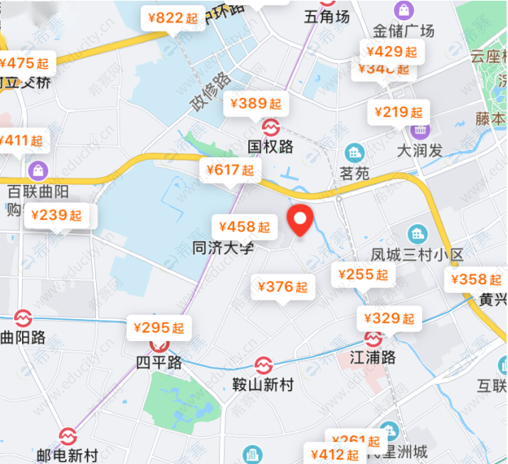 彰武路校区考点(彰武路100号)周边.png